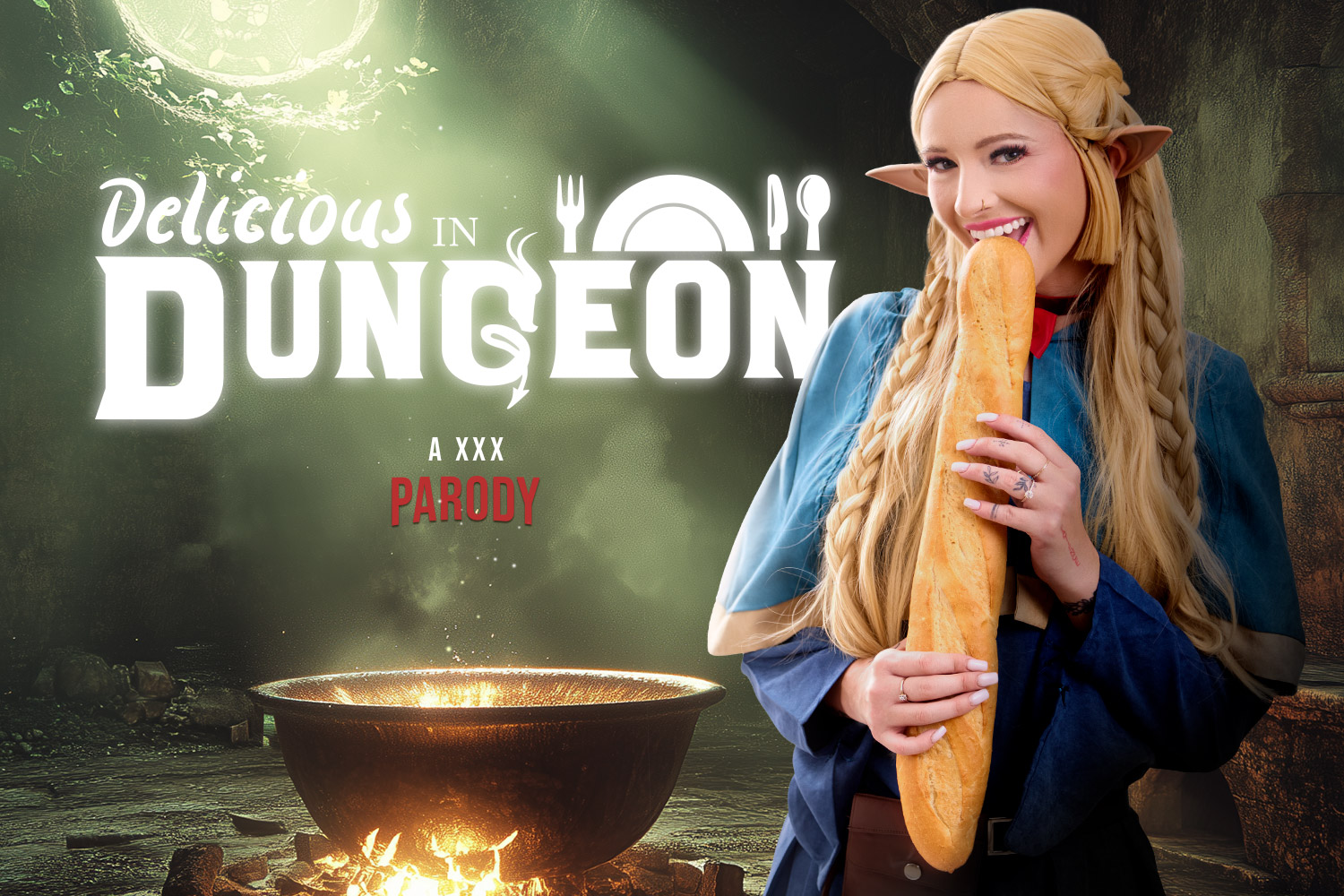 VRCosplayX Katee V - Delicious in Dungeon A XXX Parody